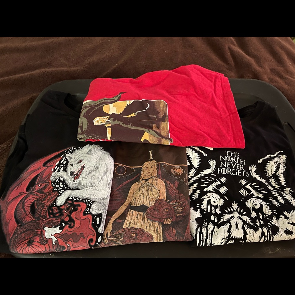 LOT of Game of Thrones shirts